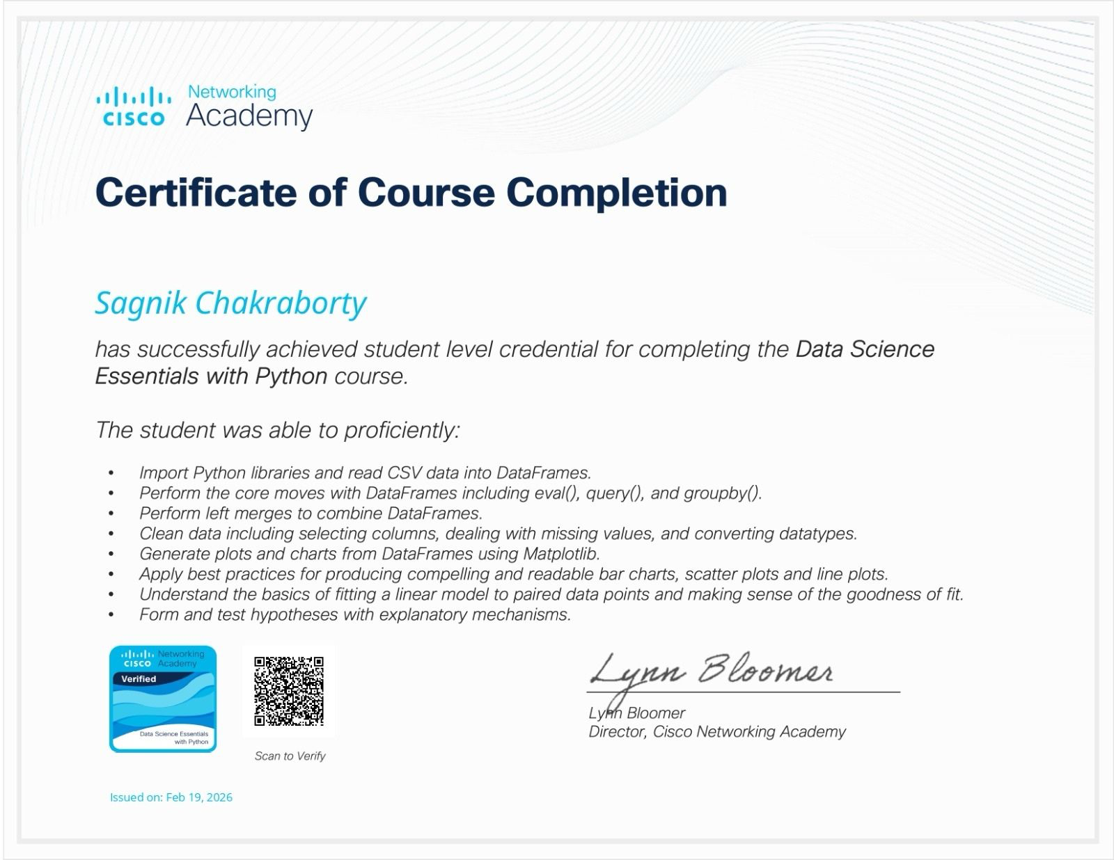 Cisco Certificate