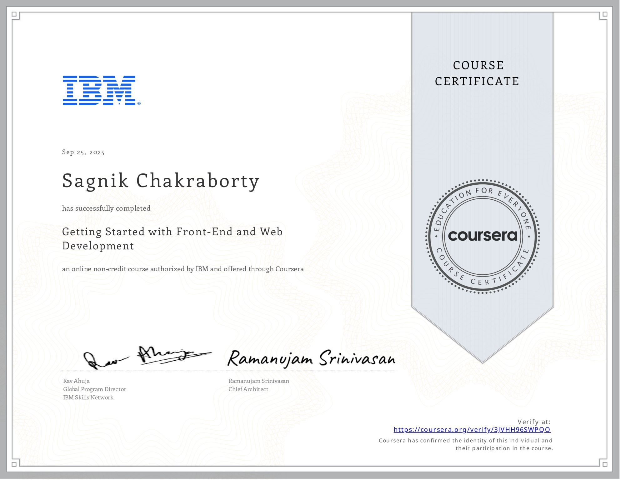 IBM Certificate